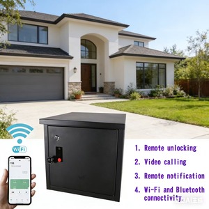 Boîte aux lettres intelligente pliable, boîte de livraison de <span class=keywords><strong>colis</strong></span>, boîte de livraison de nourriture pour l'extérieur, <span class=keywords><strong>connectée</strong></span> au WIFI - Product Image 5