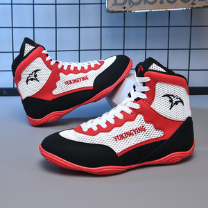 Botas de Boxeo Personalizadas con Logotipo Personalizado al por Mayor 2025, Zapatos Profesionales de Halterofilia y Levantamiento de Pesas para Hombre - Product Image 2