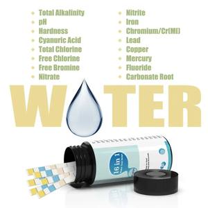 Merydi 16 en 1 50 bandelettes/100 bandelettes/boîte papier de <span class=keywords><strong>test</strong></span> de pH Kit de <span class=keywords><strong>test</strong></span> de qualité de l'eau de piscine <span class=keywords><strong>Plus</strong></span> bandelette de <span class=keywords><strong>test</strong></span> de bactéries - Product Image 2