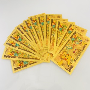 ธนบัตรทองคำรุ่นคลาสสิกอนิเมะญี่ปุ่น ปิกาจู ของที่ระลึกสะสม ของขวัญ โปเกมอน อนิเมะ ธนบัตรทองคำ - Product Image 6