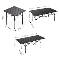Table pliante multifonctionnelle pour œufs enroulés, table de camping portable pour pique-nique, barbecue, pêche, plage