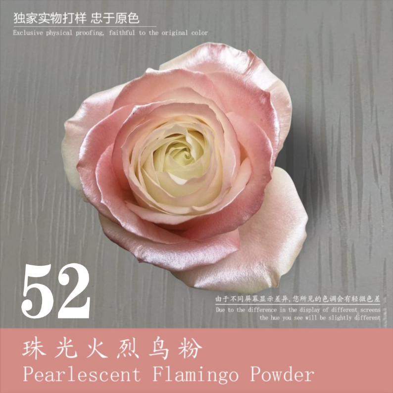 Pearlescent flamingo powder