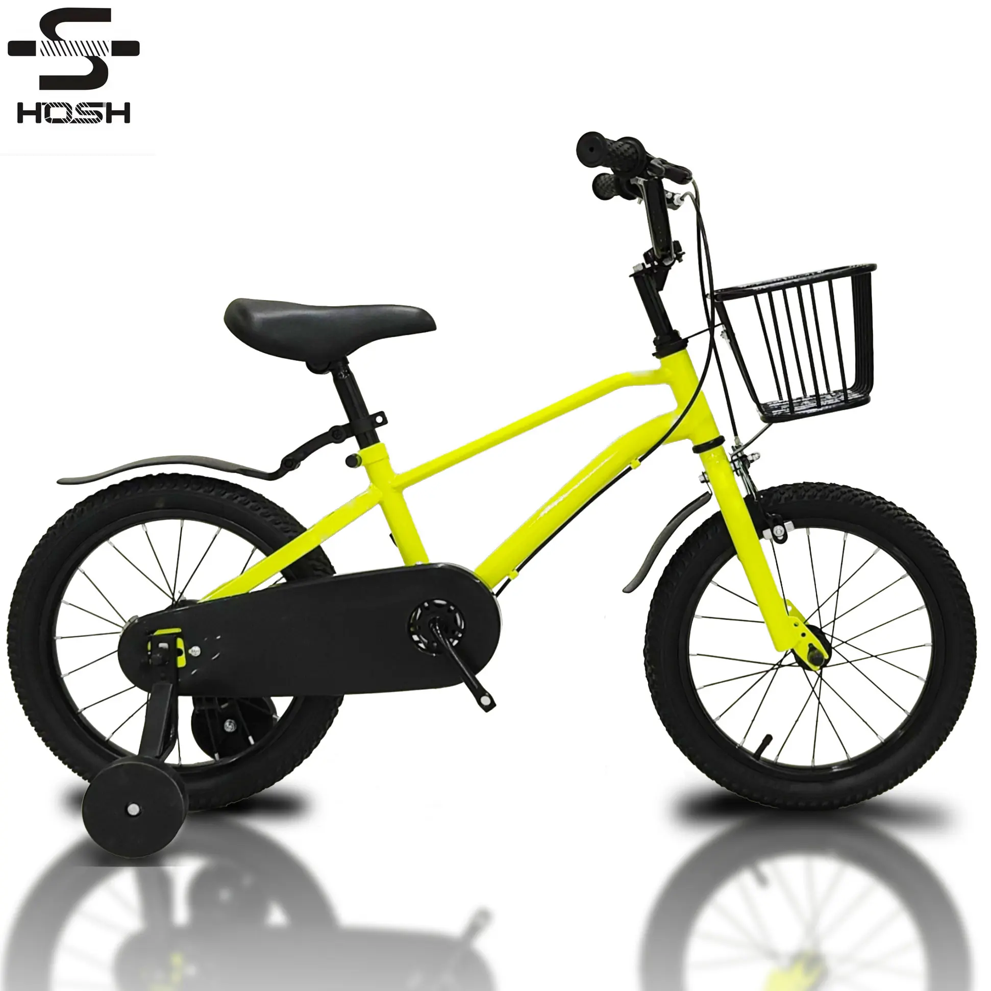 e-bike hosh Einfachgang buntes Stahlrahmen-Kinderfahrrad Fahrrad für Kinder 2 3 4 5 jahre alt