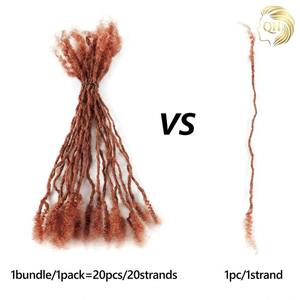 Cheveux humains 100% Remy 350&30 #   Extensions de dreadlocks afro crépues en vrac, type Sister Locks, 0,3 cm, 4-24 pouces, douces, pour tresses au crochet - Product Image 4