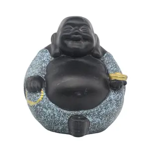 Modernes Handwerk Custom Resin Happy Laughing Buddha Statue Chinesische Feng Shui Home Buddhistische Dekorationen