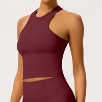 OEM/ODM – Nouveau débardeur de yoga sans coutures, respirant et extensible dans quatre directions, grande taille, pour femmes, idéal pour le fitness et le yoga en extérieur