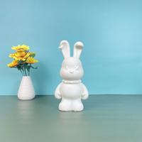 Figurine artisanale en acrylique peinte à la main, Ours triste et agressif, Décoration créative pour la maison, Jouets DIY pour enfants, Figurine de collection en gros