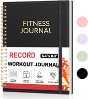 Carnet de fitness personnalisé A5 à spirale avec couverture en papier, planificateur d'entraînement pour femmes et hommes, cadeau pour suivre les essentiels de la salle de sport