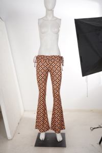 Women Floral Print Flare Pants High Waist Bell Bottom <b>Trousers</b> Bohomain Tie Side Wide Leg Beach Vacation Resort Casual Pants - Product Image 6