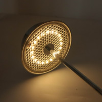 Lampe de bureau LED rechargeable à pied haut, plissée, à intensité variable, tactile, pour éclairage d'ambiance de café, idéale pour l'entretien professionnel des usines modernes