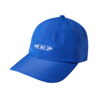 Gorra de Béisbol de Nailon de Color Azul Klein de Moda, Gorra Deportiva para Hombre con Logotipo Bordado Personalizado