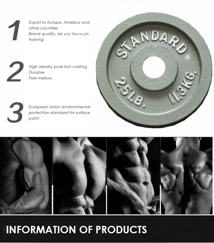 Commercial Gym Equipment Barbell Discs Bumper Plate Weight Plate