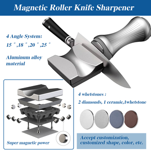 New Tumbler nhà bếp kim cương tráng gốm đá Grit đĩa con lăn Pro từ cạnh có thể điều chỉnh góc cán dao mài - Product Image 2