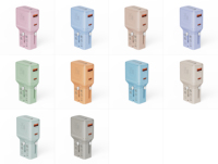 JEDI Charger Dinding portabel 35W, Charger Dinding cepat ramping GaN, Charger perjalanan portabel untuk berbagai perangkat EU US AU Plug