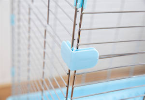 Büyük çift çekmece tavşan kafesi çift çekmece sızdırmaz tasarım iki katlı chinchilla groundrabbit tavşan kafesi pet ürünleri - Product Image 2