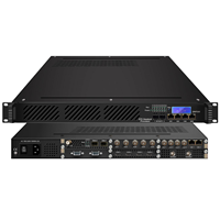 HZY-DHP300 Processeur de tête de réseau DTV, Encodeur numérique modulaire, Transcodeur, Multiplexeur, Équipement de front-end pour la diffusion TV par câble et IPTV