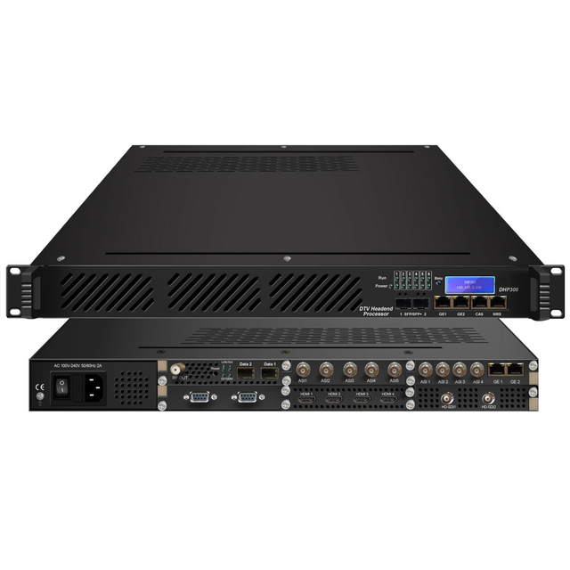 HZY-DHP300 DTV Headend Processor Modular Digital TV Encoder Transcoder Multiplexer Cable TV IPTV Broadcasting Frontend Equipment