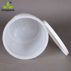 Custom Eco-Friendly 5L White Plastic <b>Paint</b> Bucket with <b>Lid</b> and Handle Heat Transfer Printing - Product Image 6