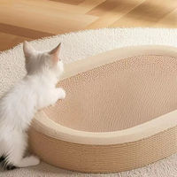 Griffoir pour chat de luxe en peluche, style canapé, double face, en carton, nouveau modèle 2025