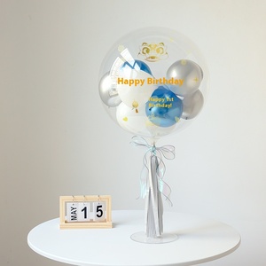 Internet người nổi tiếng Bobo bóng phong cách sinh nhật nổi bảng bóng trang trí Đảng bầu không khí ảnh đạo cụ đồ trang trí - Product Image 4