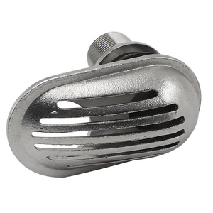 Filtre de prise d'eau traversant le coque en acier inoxydable 316L poli pour inspection professionnelle, passoire de filtration marine - Product Image 4