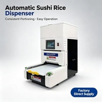 Machine à étaler le riz pour sushi de qualité alimentaire en acier inoxydable, épaisseur du riz réglable, équipement pour rouleaux de maki