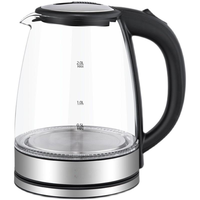 Bouilloire Électrique en Verre 1,8 L 1500 W avec Arrêt Automatique, Maintien au Chaud, Contrôle Numérique de la Température – Appareil Ménager – Vente en Gros