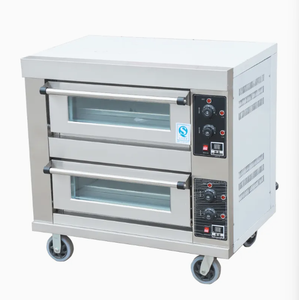 Forno Industriale a Gas a Due Piani <span class=keywords><strong>e</strong></span> Due Vassoi per <span class=keywords><strong>Pizza</strong></span>, Torte <span class=keywords><strong>e</strong></span> Pane - Product Image 4