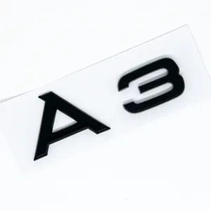 Emblema Adesivo 3D Nero in ABS <span class=keywords><strong>S</strong></span> <span class=keywords><strong>Line</strong></span> per Bagagliaio Auto <span class=keywords><strong>Audi</strong></span> A1 A3 A4 A5 A6 A7 A8, TDI TFSI - Product Image 4