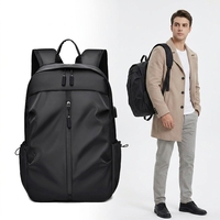 Sac à dos USB étanche personnalisé avec logo, style décontracté, pour homme, idéal pour le bureau, le sport et l'école, pour ordinateur portable