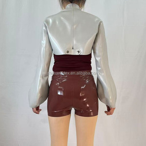 <span class=keywords><strong>Shorts</strong></span> décontractés pour femmes en <span class=keywords><strong>latex</strong></span> 100% naturel, personnalisables en taille et en couleur, OEM ODM - Product Image 6