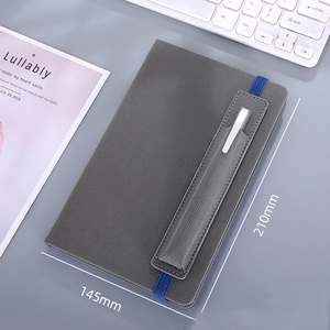 Soporte elástico A5 para bolígrafo, funda dura de cuero PU, soporte para notebook, planificadores y cuadernos personalizados - Product Image 6