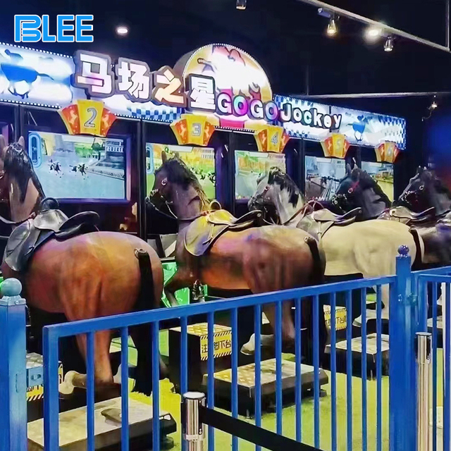 BLEE Coin Operated Games Simulator Sport 1 Player Royal Racecourse Horse Riding Arcade Game Machine 4000W