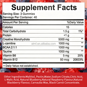 High-Potency 8000MG Creatine Monohydrate Gummies 120 Count Sugar-Free Non-GMO BCAA <strong>Vitamins</strong> for Adults <strong>Pregnant</strong> Women Fast - Product Image 6