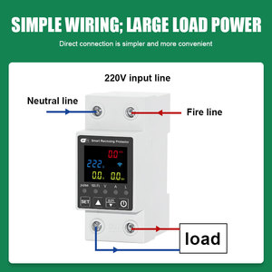 Tuya nhà thông minh Wifi PV đo MCB ngắt mạch điều khiển từ xa chuyển đổi ổn định DIN bảo vệ điện áp cho AC duy nhất PC - Product Image 5