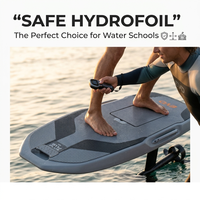 Planche de surf électrique hydrofoil à alimentation directe Efoil EPP 110L Jetboard QuickLearn Safe Hand Control Smart Remote Gris Blanc