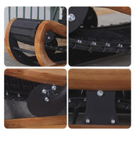 Mechanisches Laufband aus Holz mit Kurven, ohne Stromanschluss, für Heimfitness, Cardio-Training und Bodybuilding.