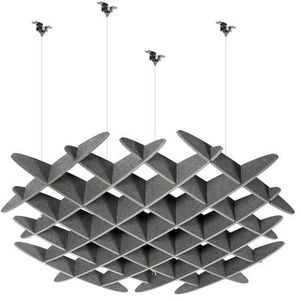Déflecteur acoustique d'amortisseur de son suspendu hexagonal moderne Qinsound pour la réduction du bruit panneaux acoustiques de panneau de gaufre - Product Image 6