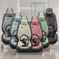 Ensemble complet de housses de siège de voiture en cuir PVC NAPPA de style professionnel de luxe pour l'intérieur de la voiture, toutes saisons