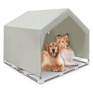 कुत्ते की छाया आश्रय आउटडोर बड़े कुत्तों के लिए घर के बाहर बड़े कुत्तों के लिए कुत्ते की छाया आश्रय आउटडोर बड़ा तम्बू कुत्ता घर - Product Image 3