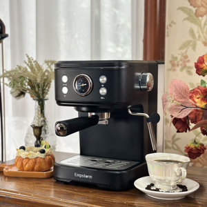 US Stock <span class=keywords><strong>Barista</strong></span> 20bar Family Cafe Espresso Machine 3 1 Función Cápsulas <span class=keywords><strong>Cafetera</strong></span> Máquina de plástico negro para uso doméstico - Product Image 6