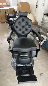 Fauteuil de Barbier en Similicuir, Hauteur Réglable Hydrauliquement, Base Ronde, Design Industriel, Mobilier de Salon, Usage Commercial - Product Image 6