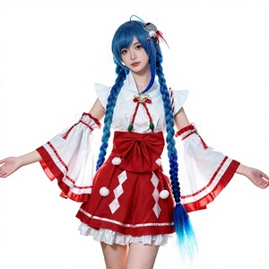 Disfraz de Cosplay para Mujer, Kimono de Anime Pure <span class=keywords><strong>Land</strong></span>, Kit de Poliéster - Product Image 1