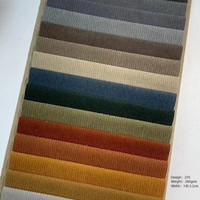 Tissu d'ameublement en chenille côtelée 260 GSM, doux, à boucles, pour canapé, chaise, coussin et mobilier – Vente en gros
