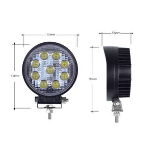 YX Vente en gros DRL double couleur blanc ambre 27W, éclairage de travail LED mince encastré pour camion 12v, tout-terrain, voitures - Product Image 3