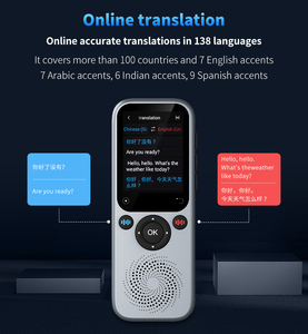 Dispositif de traduction vocale 2 pouces <span class=keywords><strong>Chat</strong></span> GPT Multi-langues S20 Dispositif de traduction intelligent en temps réel pour les voyages internationaux et les apprenants - Product Image 3