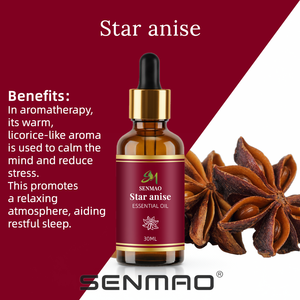 น้ำมันหอมระเหยโป๊ยกั๊กแท้ 100% ขนาด 30 มล. ของเหลวธรรมชาติ ออร์แกนิค สำหรับอโรมาเธอราพี บำรุงผิว ใช้กับอาหาร ดูแลสุขภาพ และเพิ่มกลิ่นหอม - Product Image 2