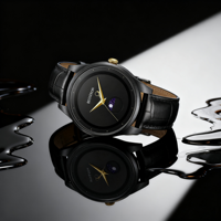 Montre de haute qualité personnalisable, style simple, ovale, quartz, cristal saphir, homme/femme, 42 mm, acier inoxydable, étanche