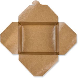 Cajas de Almuerzo Reutilizables GEN de Papel Kraft de 48 oz, 300/Cartón, para Llevar, Ecológicas - Product Image 4