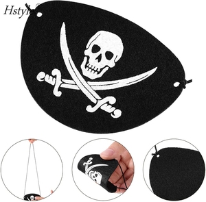 24 Pack Black <strong>Pirate</strong> <strong>Eye</strong> <strong>Patches</strong> One <strong>Eye</strong> for Halloween Party Christmas and Children Party Favors (Felt) SD324 - Product Image 3
